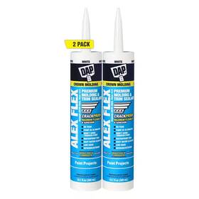 Dap 744110502732 Alex Flex 10.1 Oz. White Premium Molding And Trim Sealant 2-pack