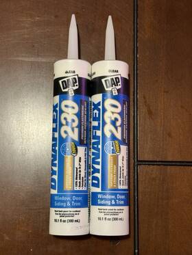 Dap 744759906168 2x Dynaflex 230 10.1 Oz. Clear Premium Elastomeric Exterior/interior
