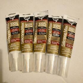 74825 Dap Silicone Max Premium Kitchen And Bath 100% 2.8fl Oz X5 Tubes