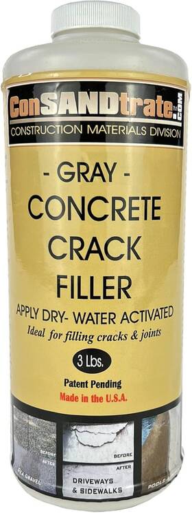 Daverco 705353092183 Concrete Crack Filler - Gray 3 Lb. Single Bottle For Cracks