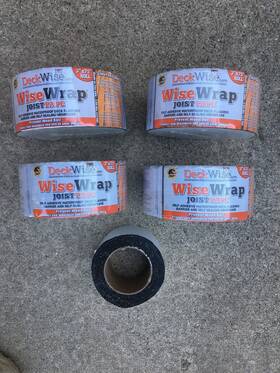 Deck Wise 812637020852 New 4 Rolls Joist Tape Inch Wrap Waterproof Flash 3 X75ft Each