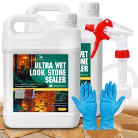 A0297 Decorrom Concrete Sealer 128oz Paver High Gloss Wet Look Stone Long-la
