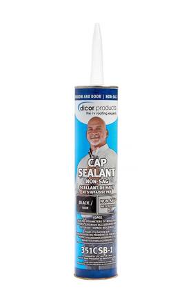 351csb-1 Dicor 10.3oz Black Paintable Sealant For Rv Windows Doors Compartment Joints