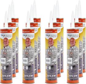 501lsw-12 Dicor Self-leveling Lap Sealant For Horizontal Surfaces - 10.3 Oz White 12 Pack