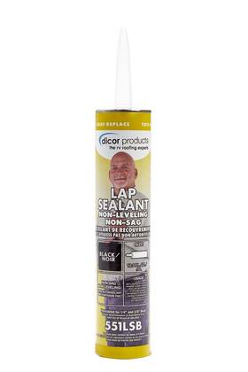 551lsb-1 Dicor 677917009220 Haps-free Non-leveling Lap Sealant - 10.3 Oz Black Secure Ideal F