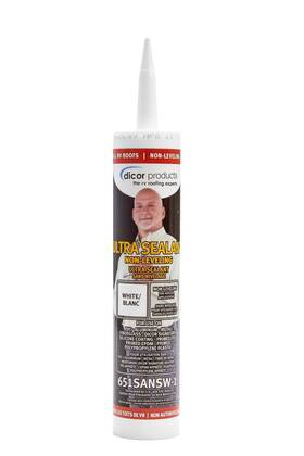 651sansw-1 Dicor 677917011421 Non-leveling Ultra Sealant System - 10.1 Oz White High Performan