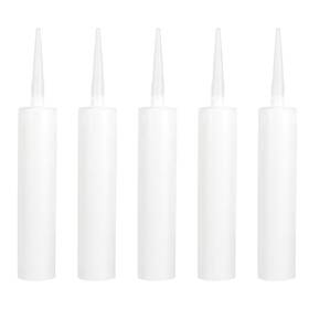Yy24pw11cokuc1gz208 Doitool 5 Pack Refillable Empty Caulk Tubes 20 Oz Plastic Sealant Cartridges With Plu