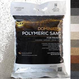 Dominator 380831000135 Polymeric Sand For Pavers Titanium Gray 40 Lbs - Revolutionary Ceramic Flex
