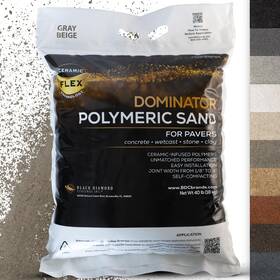 Dominator 380831000197 40lb Gray Beige Polymeric Sand With Ceramic Flex For Paver Joints Up To 4in
