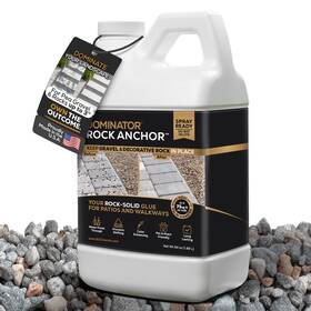 Dominator Lra64o-fba Rock Anchor 64oz - Glue For Landscaping Gravel And Stone Ready