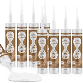 Lswrv05 Dongxw Rv Roof Lap Sealant 8 Pack Self-leveling White For Camper Trailer Repair