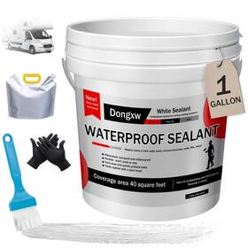 Ttrv06 Dongxw Self-leveling Rv Roof Sealer White 1 Gallon Caulk Lap Sealant Fo
