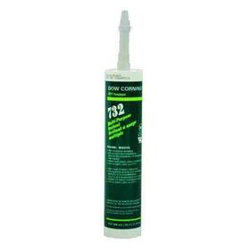 99179246 Dow Silicone Sealant White 732 10.1 Oz 077472134557
