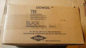 2329697 Dow Corning Dowsil 795 Silicone Building Sealant Black Nos Expired 16 Pc Case