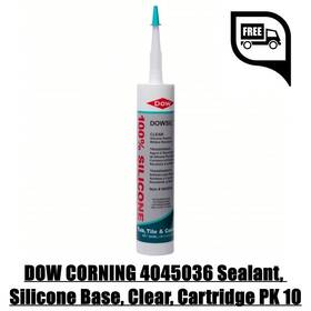 4045036 Dow Corning Sealant Silicone Base Clear Cartridge Pk 10