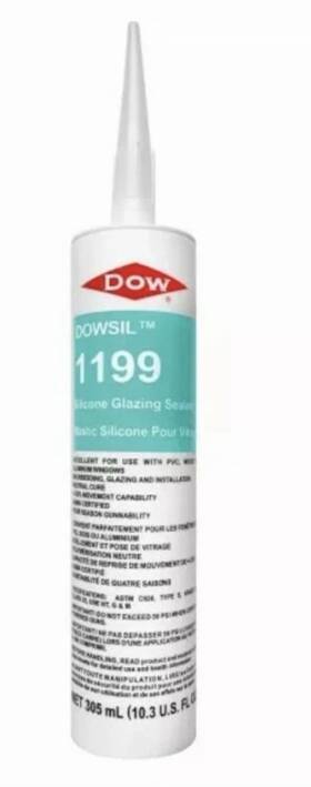 Dcspp1199clc Dow Corning Lot Of 2 Dowsil 1199 Clear Silicone Window Glazing Sealant 10.3 Oz Great Price