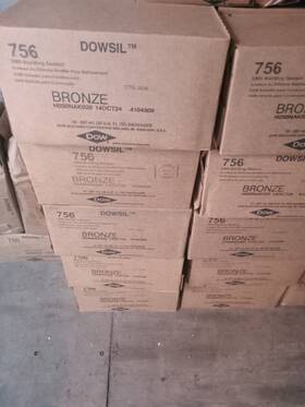 H050nak020 Dow 8 Sausages Half Case Dowsil 756 Bronze Silicone Sealant Expired Oct 2024