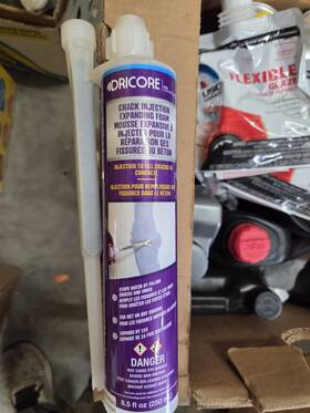 Dricore 313098381396 Concrete Repair Crack Prep Surface Paste Epoxy Filler Interior Exterior