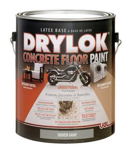 21413 Drylok Dover Gray Low Voc Concrete And Garage Floor Paint 1 Gal. Pack Of 2
