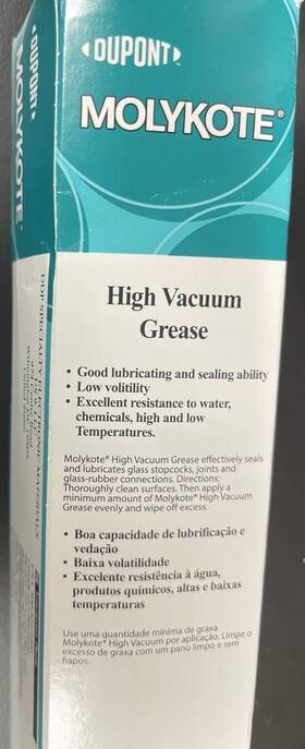 1597418 Dupont Molykote High Vacuum Grease Same Quality As Corning 976v 150g 5.3 Oz