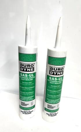 Duro Dyne 797582020297 2-pk Sas-ul Duct Sealant 10.5 Oz Cartridge Gray Water Base