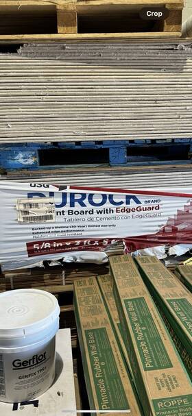 1729570405 Durock Cement Board With Edge Guard Is In Stock 5/8 X 3 5