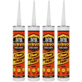 Dfc02 Durvol Pro Flex Rv Roof Flexible Sealant Caulking Pack-4 Clear
