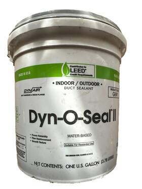 304068 Dyn Air Dyn-o-seal Ii Industrial-grade Duct Sealant Gray 1 Gallon Pail Hvac