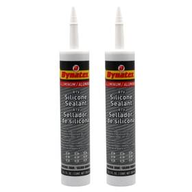 Dynatex 025964492814 Industrial Silicone 10.1oz Caulk Tube - Flexible Watertight 2-pack