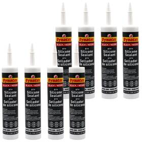 Dynatex 025964492975 Industrial Silicone 10.1oz Caulk Tube - Flexible Watertight 8-pack