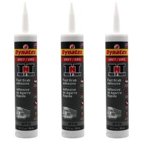 Dynatex 025964493989 Truck N Trailer Grey Sealant 10.1 Oz - Flexible All-weather 3-pack