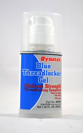 8542053176 Dynatex 49446 Blue Medium Strength Threadlocker Gel 35ml Pump Bottle - Ideal For