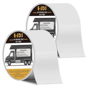 4x50-rvtape-2s E-sds Rv Sealant Tape 4 Inch X 50 Feet White Roof 4in 50ft 2pcs