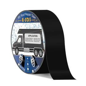 E-sds 711181994582 Roof Sealant Tape Black 2 Inch X50ft Uv-resistant And Waterproof Rv Repair