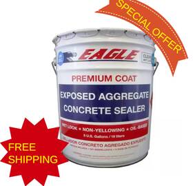 Evtc5 Eagle 5 Gal. Clear Wet Look Solvent-based Low Voc Aggregate Concrete Sealer