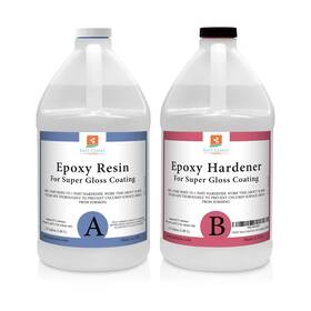 Er1old East Coast Resin Epoxy Crystal Clear 1 Gallon Kit And Hardener For Super Glo