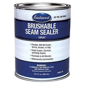 Eastwood 607174106332 Flexible Insulated Waterproof Brush On Seam Sealer Floor Trunk Fender 30.4 Oz