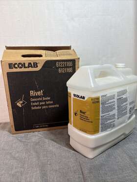 E6121166 Ecolab 61221166 Rivet 2.5 Gal Concrete Sealer Part #e6121166 Item #7018308 80% Full