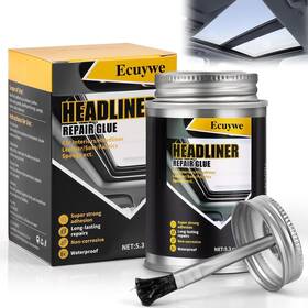 Ecuywe 745431502456 Headliner Repair Glue Car Adhesive With Brush Roof Liner Fabric
