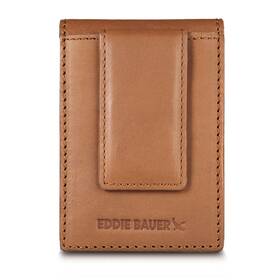 Eddie Bauer 810101486883 Men Signature Money Clip Card Case Wallet Leather-brown One Size
