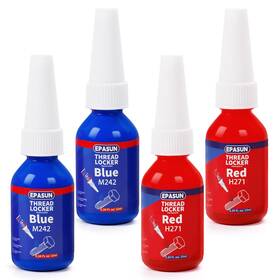 M271 Epasun 10 G X 4 Pack Thread Lock Blue Tight Threadlocker And Red Medium&