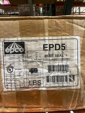Epd5 Epco -epco Engineered Products Duct Seal Compound 1 Lb Package
