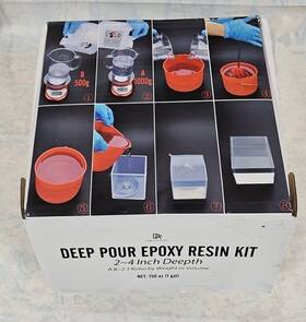 Epe 860003474501 Deep Pour Epoxy 1 Gallon Resin Kit Crystal Clear High Gloss 2-4 Inch Depth New