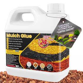 Mg520 Ercorart Mulch Glue - 32 Oz Rubber For Landscaping Pet Safe Rock Ground C