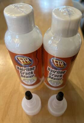 Ezr040 Ezr 819265004964 Lot Of 2 Miracle Hairline Crack Sealer 4 Fl Oz Each Sealed With Applicators