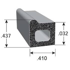 Rs1032-50 Fairchild Seal Epdm Rubber Black 50 Ft L