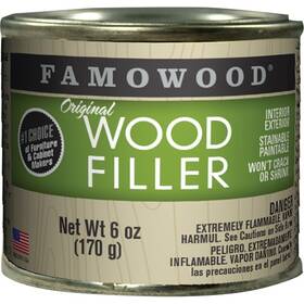 36141144 Famowood Original Wood Filler Liquid Paste White 6 Oz Can