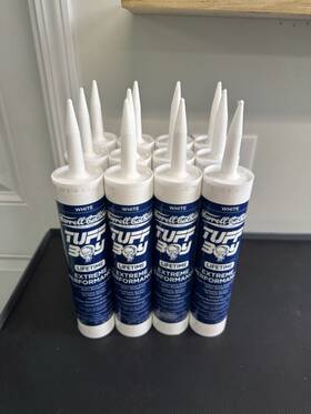 Farrell 843034230100 12 Pack - Tuff Boy Urethane Acrylic Caulk 10.1 Oz