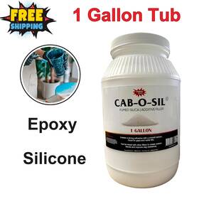 02-0763 Fasco Epoxies Cabosil Fumed Silica Thickener 1 Gallon Tub Epoxy Silicone Viscosity Enhancer