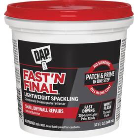 7079812142 Fast N Final Dap Ftn 32 Oz. Lightweight Latex Patch And Prime Spackling
